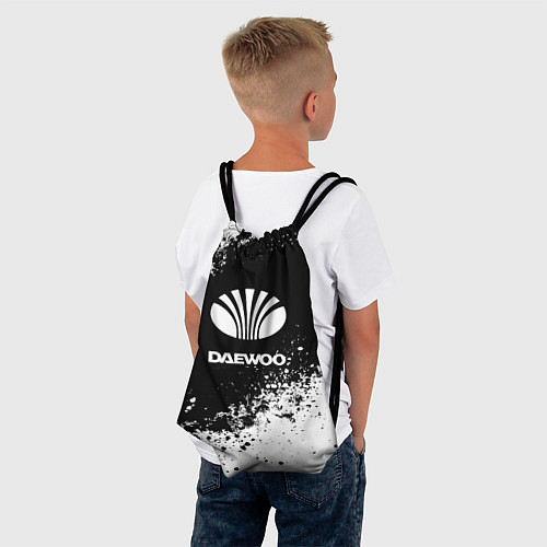Мешок для обуви Daewoo: Black Spray / 3D-принт – фото 4