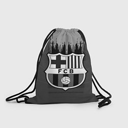 Рюкзак-мешок FC Barcelona: Grey Abstract, цвет: 3D-принт