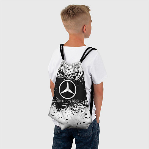 Мешок для обуви Mercedes-Benz: Black Spray / 3D-принт – фото 4