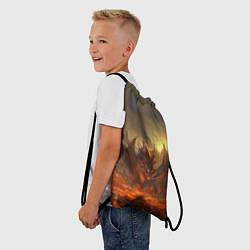Рюкзак-мешок Linage II: Fire Dragon, цвет: 3D-принт — фото 2