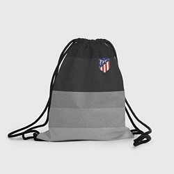 Рюкзак-мешок ФК Атлетико Мадрид: Серый стиль, цвет: 3D-принт