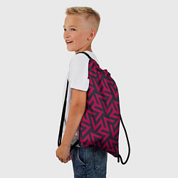 Рюкзак-мешок Пурпурная абстракция, цвет: 3D-принт — фото 2