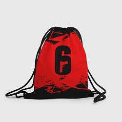 Рюкзак-мешок R6S: Red Outbreak, цвет: 3D-принт