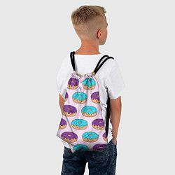Рюкзак-мешок Любитель пончиков, цвет: 3D-принт — фото 2