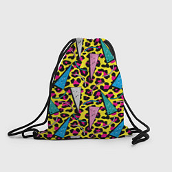 Рюкзак-мешок 80s Leopard, цвет: 3D-принт