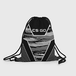 Рюкзак-мешок CS:GO Grey Camo, цвет: 3D-принт