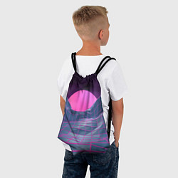 Рюкзак-мешок Vaporwave Sun, цвет: 3D-принт — фото 2