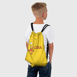 Рюкзак-мешок Lisa Simpson, цвет: 3D-принт — фото 2