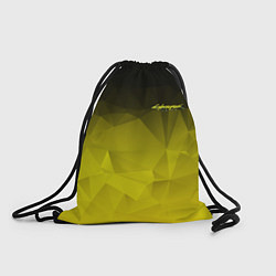 Рюкзак-мешок Cyberpunk 2077: Yellow Poly, цвет: 3D-принт