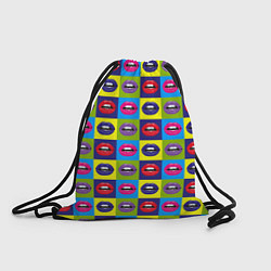 Рюкзак-мешок Pop Art Lips, цвет: 3D-принт