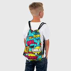 Рюкзак-мешок Кислотный поп-арт, цвет: 3D-принт — фото 2