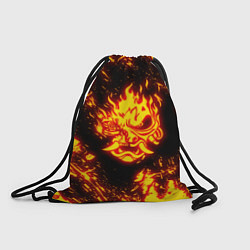 Рюкзак-мешок Cyberpunk 2077: FIRE SAMURAI, цвет: 3D-принт