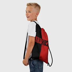 Рюкзак-мешок RDD 2: Black & Red, цвет: 3D-принт — фото 2