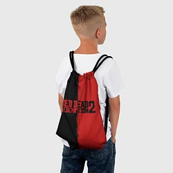 Рюкзак-мешок RDD 2: Black & Red, цвет: 3D-принт — фото 2
