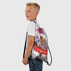 Рюкзак-мешок Senpai: White Girl, цвет: 3D-принт — фото 2