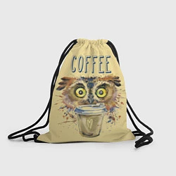 Рюкзак-мешок Owls like coffee, цвет: 3D-принт