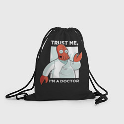 Рюкзак-мешок Zoidberg: Trust Me, цвет: 3D-принт