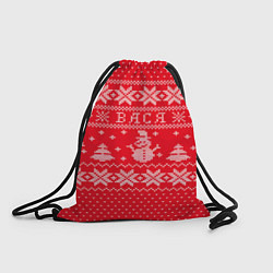 Рюкзак-мешок Новогодний Вася, цвет: 3D-принт
