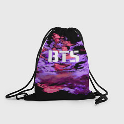 Рюкзак-мешок BTS: Black & Pink, цвет: 3D-принт