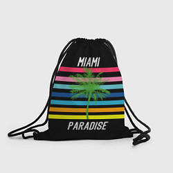 Рюкзак-мешок Miami Paradise, цвет: 3D-принт