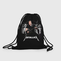 Рюкзак-мешок Metallica black, цвет: 3D-принт