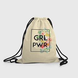 Рюкзак-мешок GRL PWR, цвет: 3D-принт