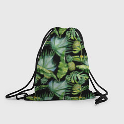 Рюкзак-мешок Цветущие ананасы, цвет: 3D-принт