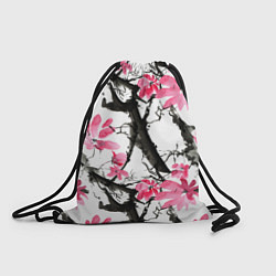 Рюкзак-мешок Цветущая сакура, цвет: 3D-принт