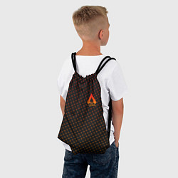 Рюкзак-мешок Apex Legends: Orange Dotted, цвет: 3D-принт — фото 2