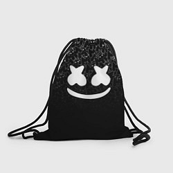 Рюкзак-мешок Marshmello Black, цвет: 3D-принт