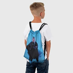 Рюкзак-мешок Billie Eilish: Blue Fashion, цвет: 3D-принт — фото 2