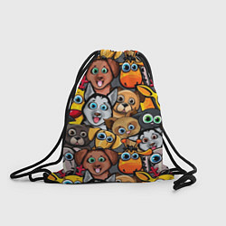 Рюкзак-мешок Веселые собаки, цвет: 3D-принт