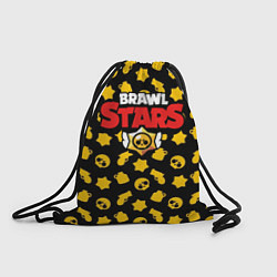 Рюкзак-мешок Brawl Stars: Yellow Style, цвет: 3D-принт