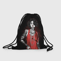 Рюкзак-мешок Девушка в красном платье, цвет: 3D-принт