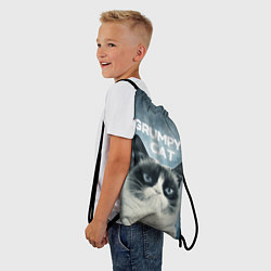 Рюкзак-мешок Grumpy Cat, цвет: 3D-принт — фото 2