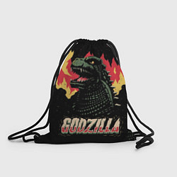 Рюкзак-мешок Flame Godzilla, цвет: 3D-принт