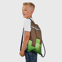 Рюкзак-мешок Minecraft - Логотип, цвет: 3D-принт — фото 2