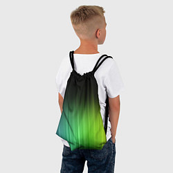 Рюкзак-мешок Неоновые полосы - Минимализм, цвет: 3D-принт — фото 2
