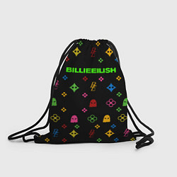 Рюкзак-мешок Billie Eilish: Colour Pattern, цвет: 3D-принт