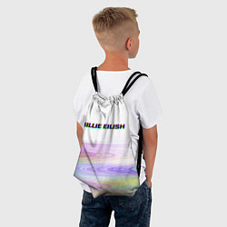 Рюкзак-мешок BILLIE EILISH: White Glitch, цвет: 3D-принт — фото 2