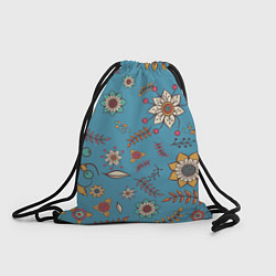Рюкзак-мешок Цветочный рай узор, цвет: 3D-принт