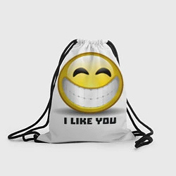 Рюкзак-мешок I like you, цвет: 3D-принт