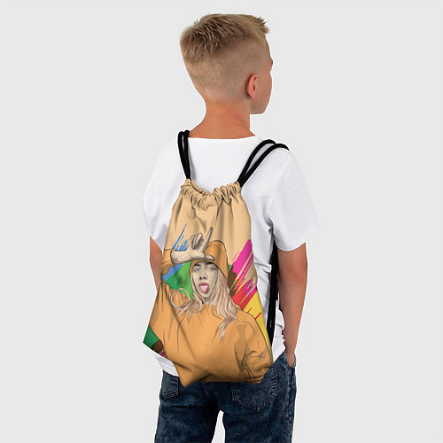 Мешок для обуви BILLIE EILISH / 3D-принт – фото 4