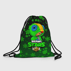 Рюкзак-мешок BRAWL STARS НОВОГОДНИЙ, цвет: 3D-принт