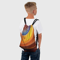 Рюкзак-мешок Плавные Линии, цвет: 3D-принт — фото 2