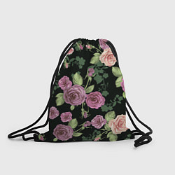 Рюкзак-мешок Кусты роз, цвет: 3D-принт