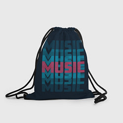 Рюкзак-мешок Music, цвет: 3D-принт