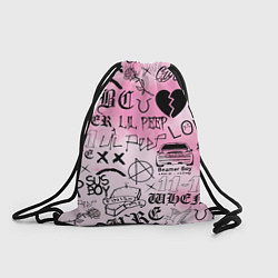 Рюкзак-мешок LIL PEEP, цвет: 3D-принт