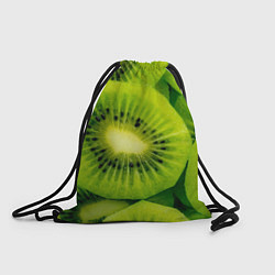 Рюкзак-мешок Зеленый киви, цвет: 3D-принт