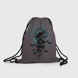 Рюкзак-мешок Черный ворон, цвет: 3D-принт